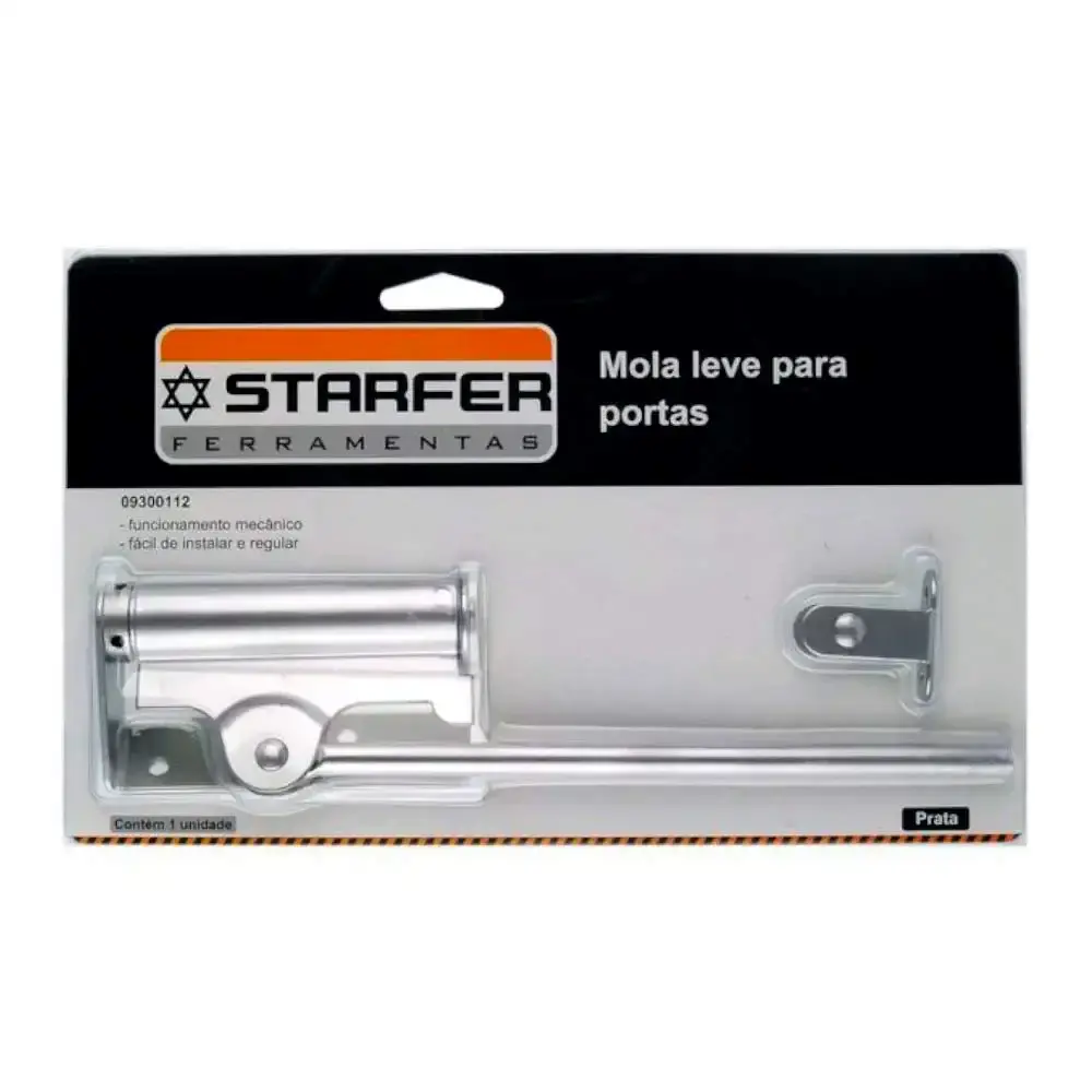 Kit 5 Molas Aéreas Automáticas Porta Leve até 30 KG Prata STARFER — fotografia 3