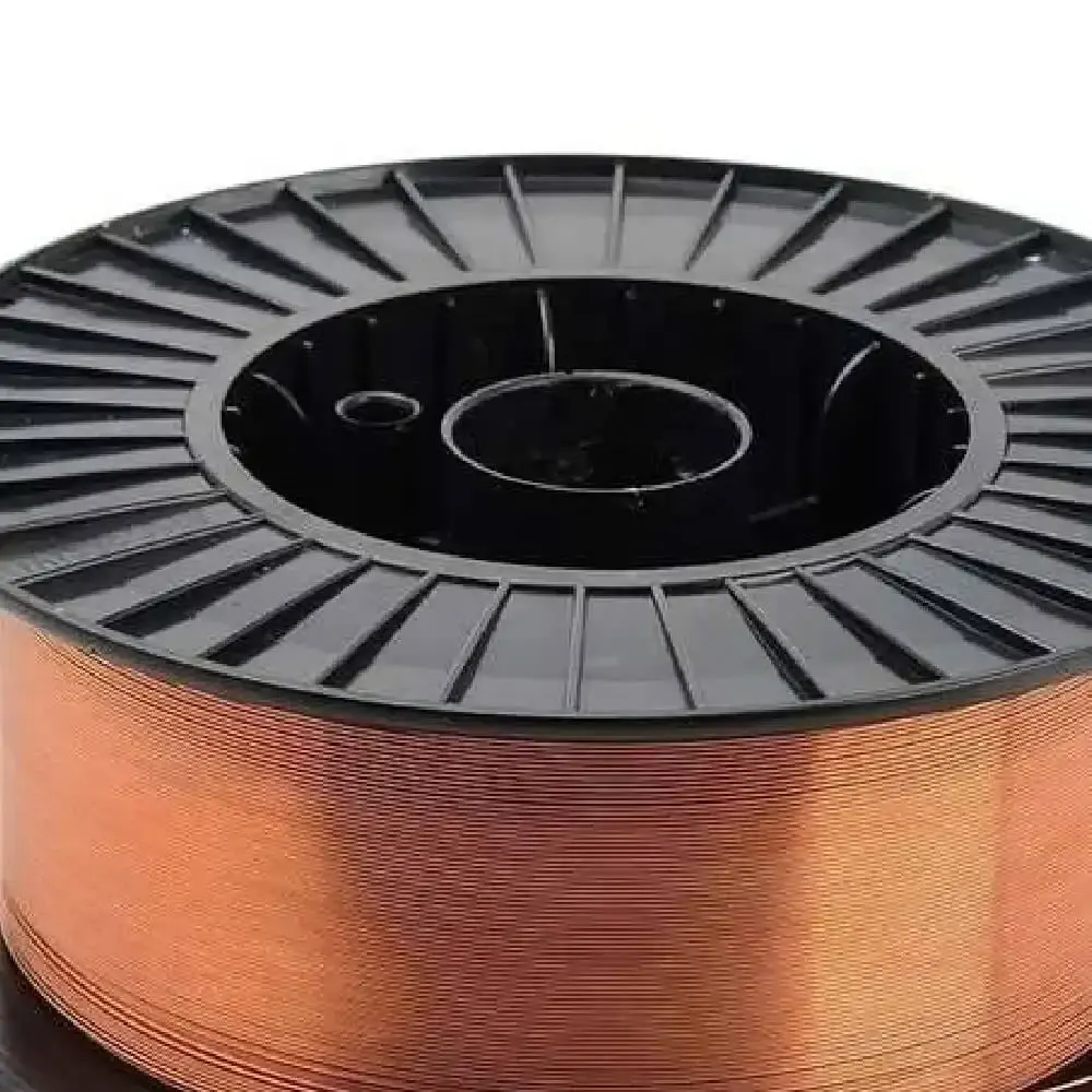 Arame para solda mig 0.8 MM rolo plástico 15 KG ER70S-6 brax — fotografia 4