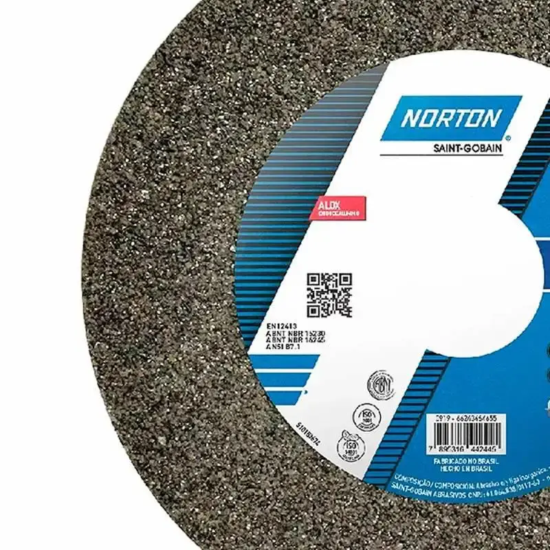 Rebolo Para Ferro 6 x 3/4 Pol A60 NORTON — fotografia 3