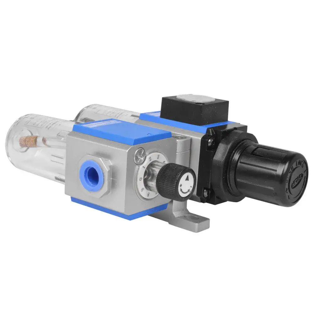 Filtro regulador lubrificador TFRL14 de 5 micras 1/4 Puma — fotografia 4