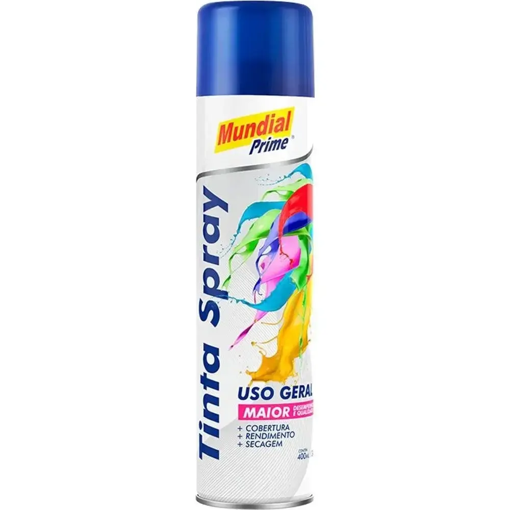 Tinta spray 400 ML mundial prime Vermelho — fotografia 8