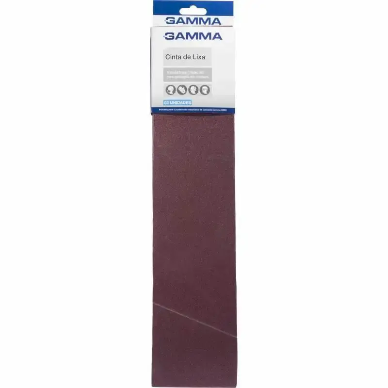 Cinta de Lixa 100 x 910 MM Grana 80 p/ Lixadeira Multifuncional G686BR ACG686/BR-082 GAMMA — fotografia 3