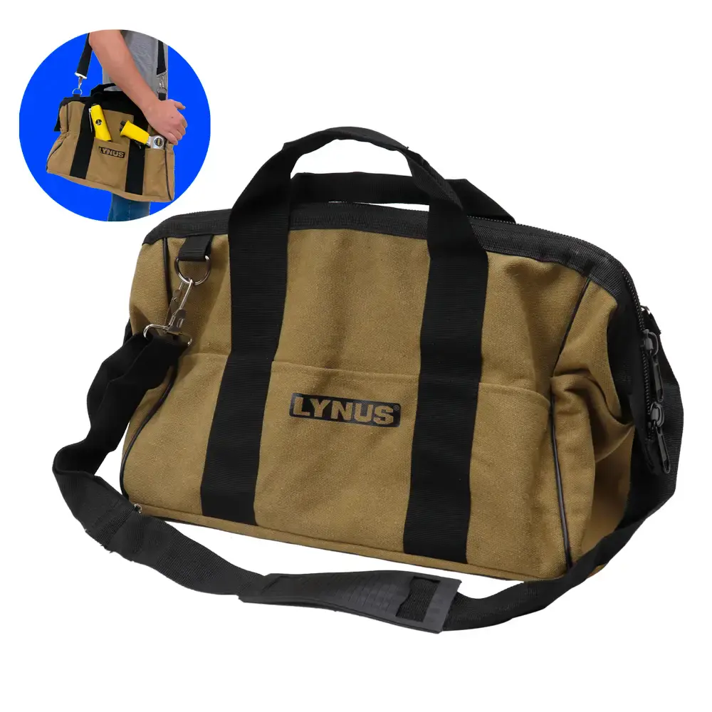 Bolsa em lona para ferramentas 15 POL com 8 bolsos BFL-40 Lynus