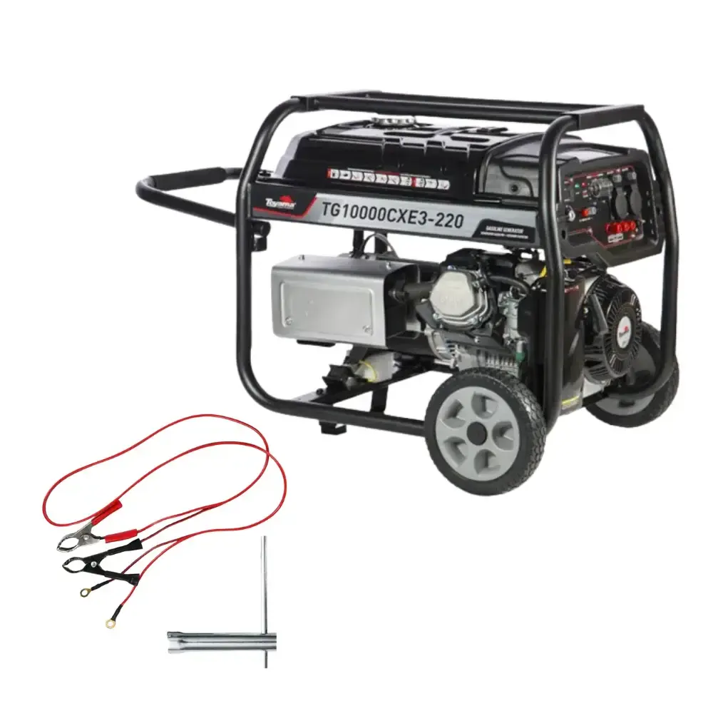 Gerador de energia à gasolina 11.25KVA trifásico com AVR TG10000CXE3 Toyama 220 V — fotografia de referência