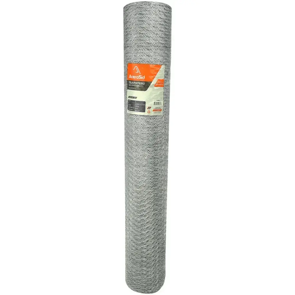 Tela pinteiro galvanizada 1 fio 22 1,50X50M Acerosid — fotografia 5