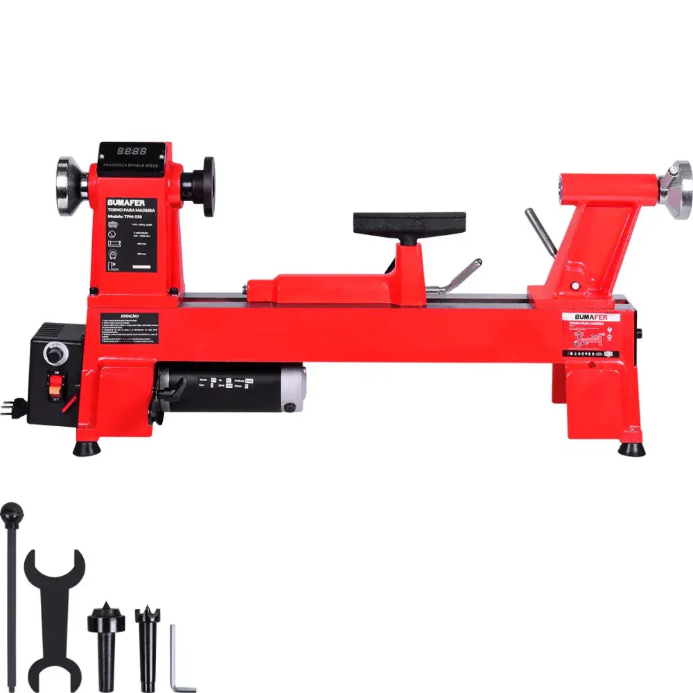Torno para madeira TPM-550 450MM 550W Bumafer