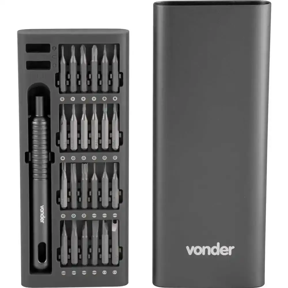 Jogo de Bits e Ponteiras 51 peças Sextavado 4 mm VONDER — fotografia 5