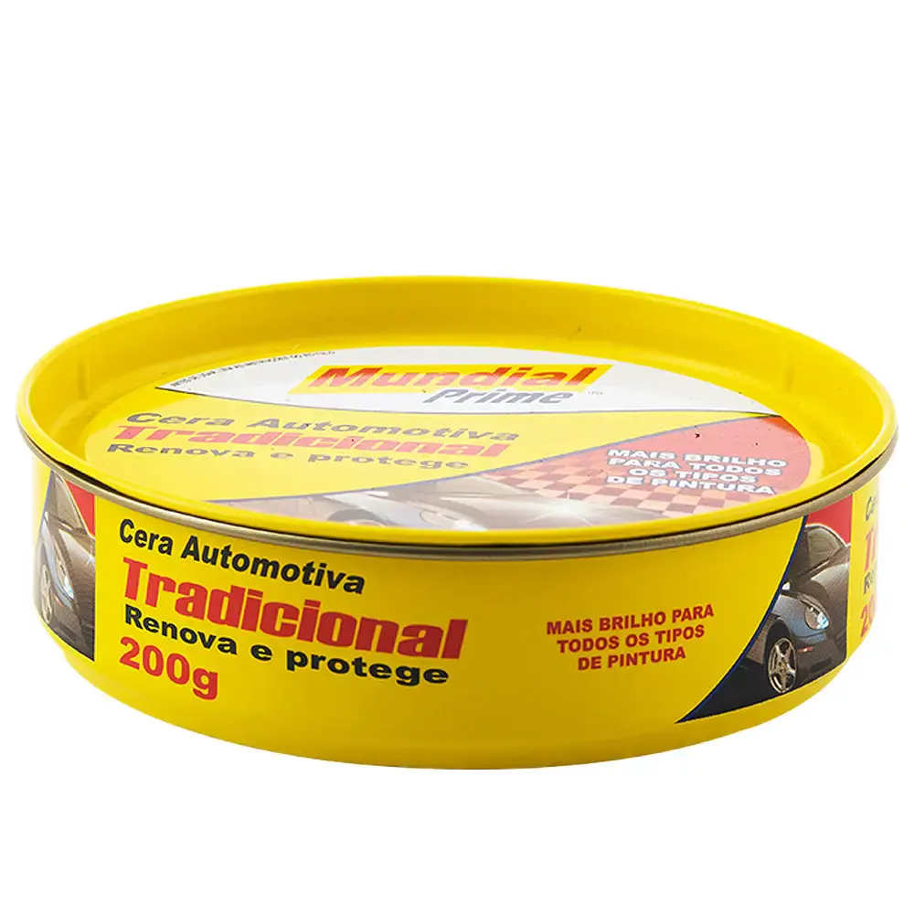Cera automotiva para polimento 200G mundial prime