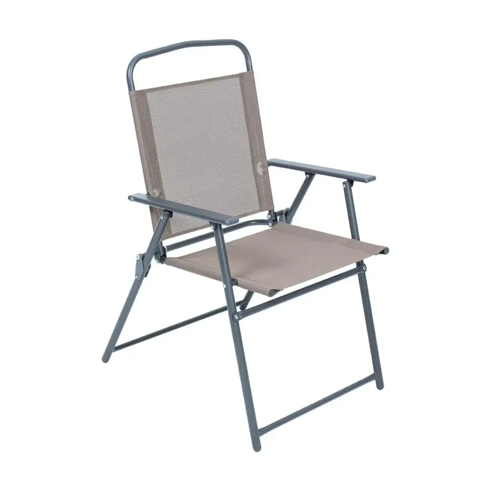 Conjunto de mesa e cadeiras com ombrelone marrom Kala — fotografia 5