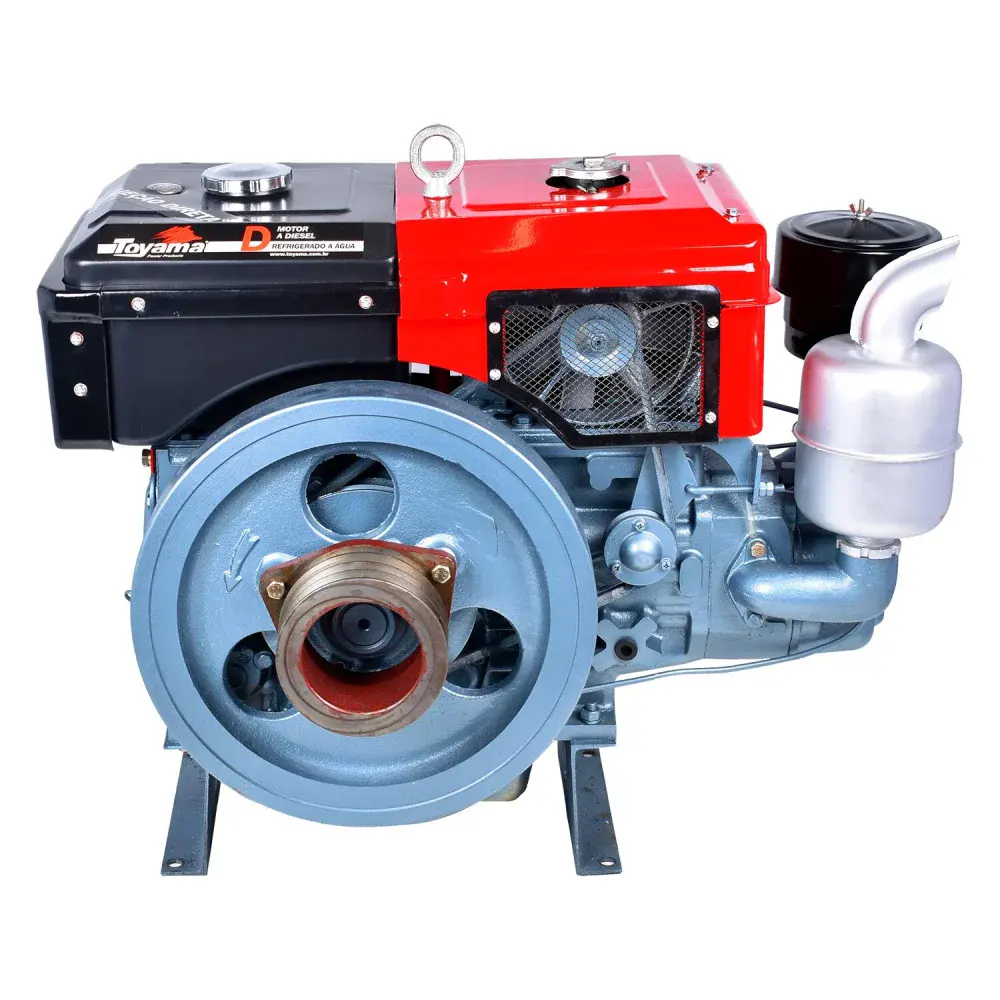 Motor a diesel refrigerado a água 16,5HP TDW18DR2 Toyama — fotografia 5