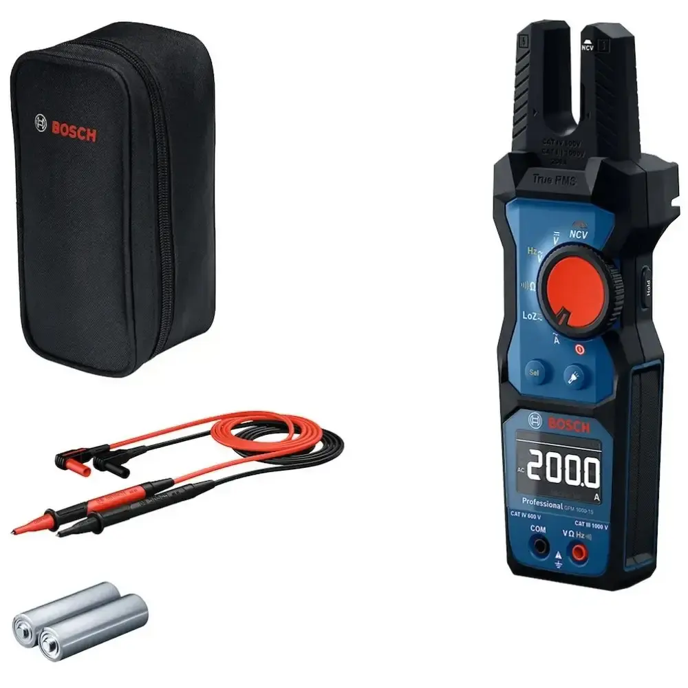 Alicate amperímetro digital garfo 1000V GFM 1000-15 Bosch