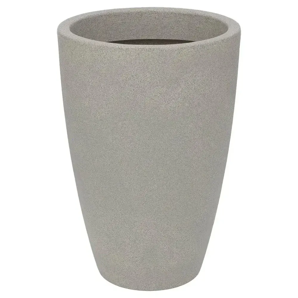 Vaso malta cone em granito pedra 30X40CM 19L Vasart — fotografia 2