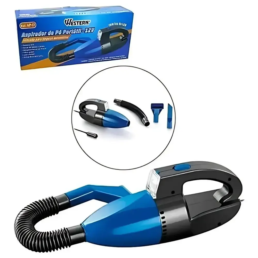 Aspirador de pó e líquido automotivo 12V 60W AP-17 Western — fotografia 4