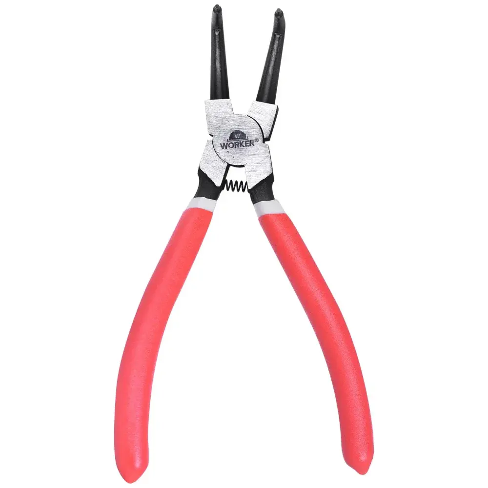 Alicate para anel bico curvo interno 6.1/2” 20958 Worker — fotografia 8