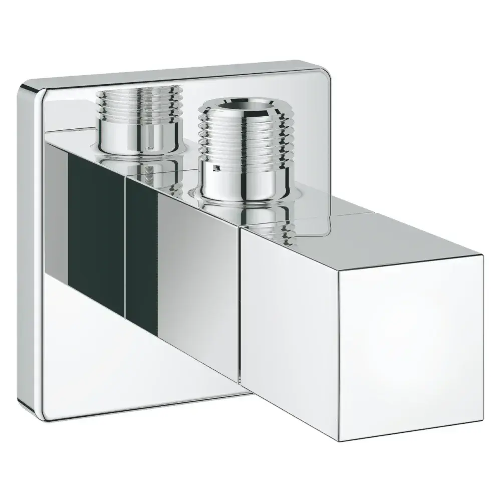 Válvula com curva saída eurocube cromada 1/2" Grohe — fotografia 2