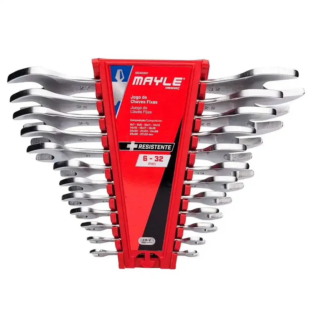 Chave Fixa Jogo 6 a 32 MM c/ 12 Peças MAYLE