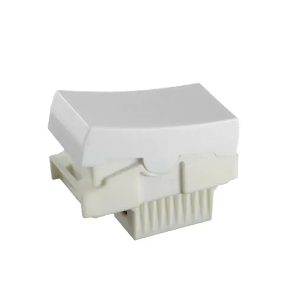 Módulo interruptor 1 tecla simples slim branco Ilumi — fotografia 2