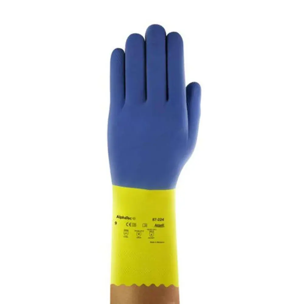 Luva neoprene azul am 87-224 t 08 Ansell