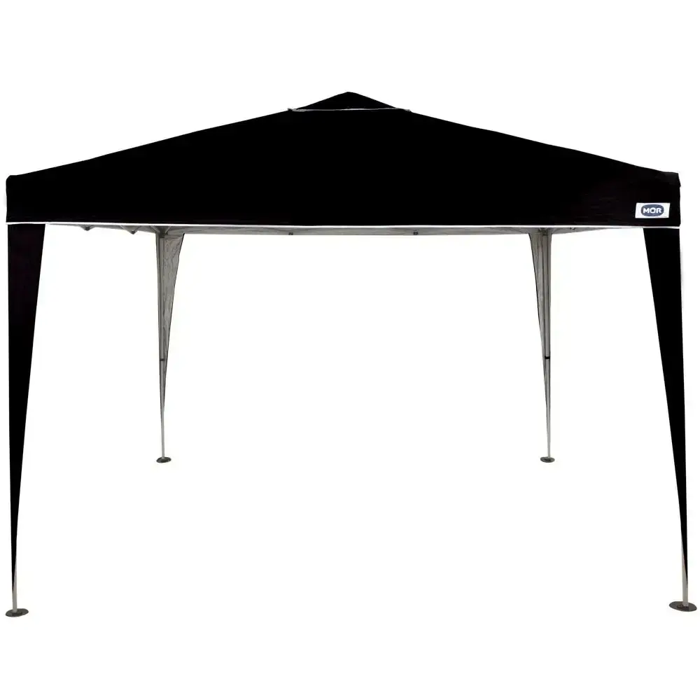 Tenda gazebo preto em poliéster 3X3 metros dobravel x-flex 003576 Mor