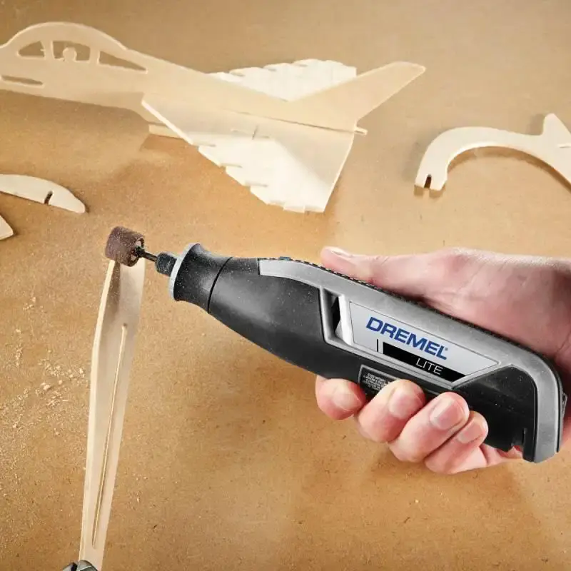Retífica Dremel lite 7760-N/10 à bateria 4V bivolt com 10 acessórios Dremel — fotografia 3