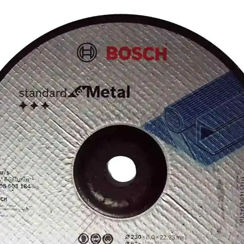 Disco de Desbaste Metal 9 POL x 1/4 POL Furo 7/8 POL Standard BOSCH — fotografia 2