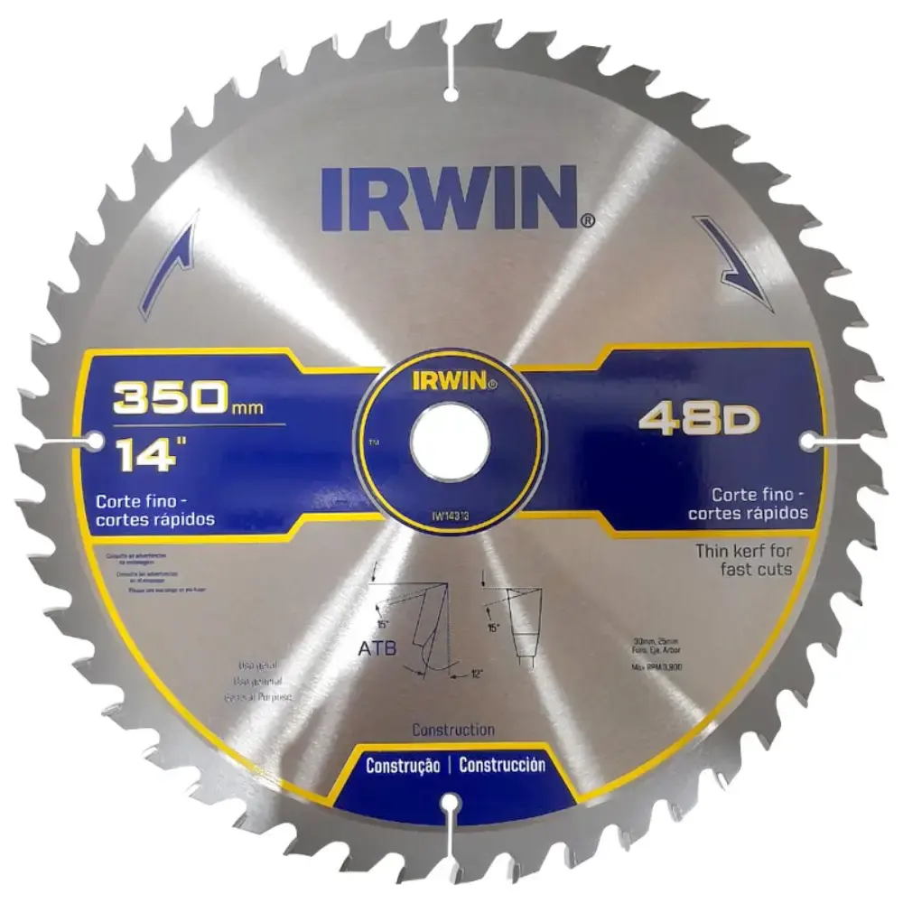 Serra circular widea 14 pol 350MM x 48D IW14313 Irwin