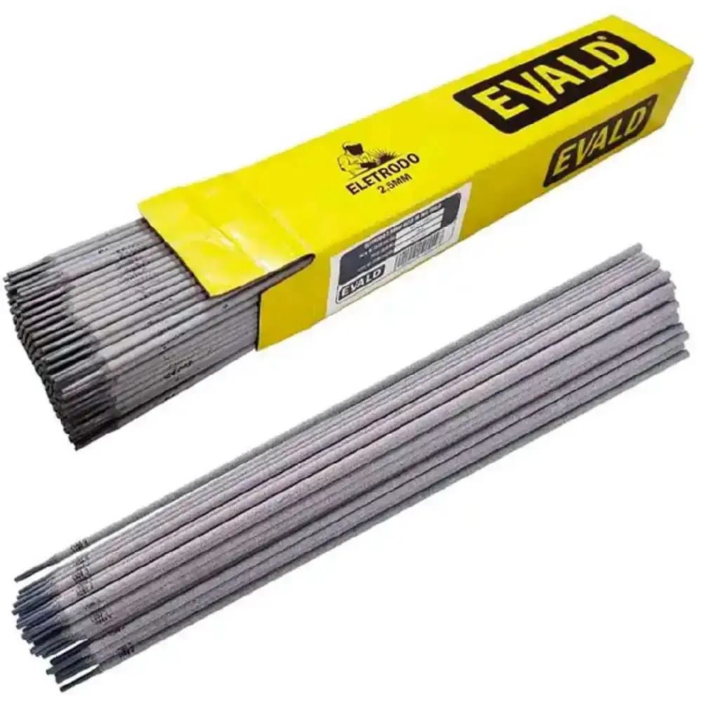 Eletrodo para soldagem 2,5MM com 4 caixas 5KG E7018-48 Evald — fotografia 3