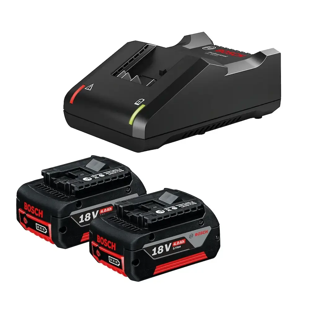 Kit 2 baterias 18V 4.0AH e 1 carregador bivolt 1600A02RM8000 Bosch