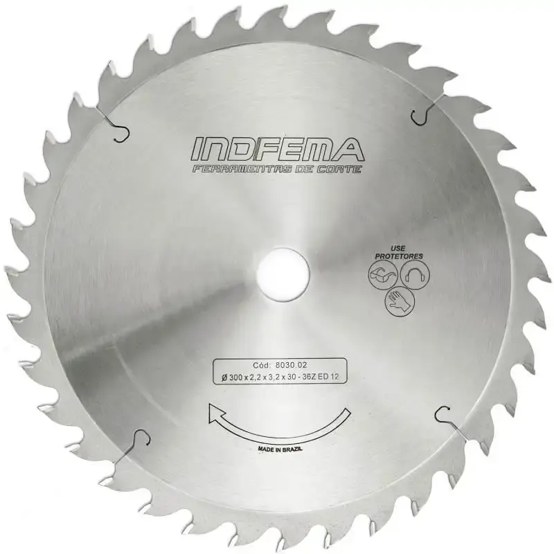 Disco de serra circular de widea HW 12 POL 300 MM 36 dentes 8030.02 Indfema