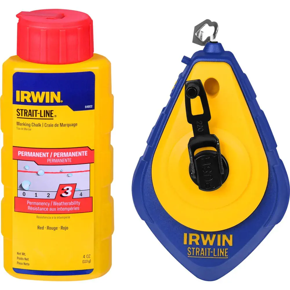 Combo giz de linha 30M vermelho Irwin