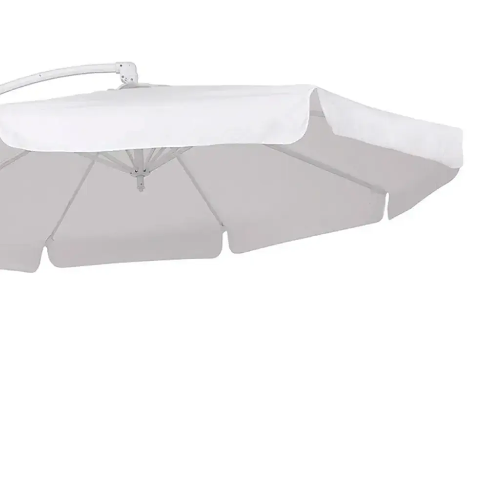 Ombrelone suspenso búzios giratório 360° 3M branco + base em ABS 50 litros preta 891001 BEL BEL FIX — fotografia 5