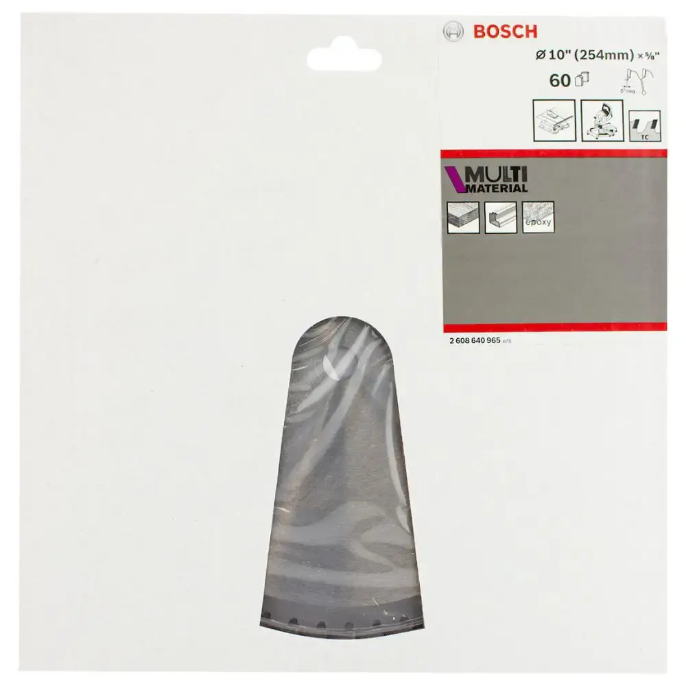Disco de Corte Multimaterial 254 x 15 MM 60 Dentes BOSCH — fotografia 3