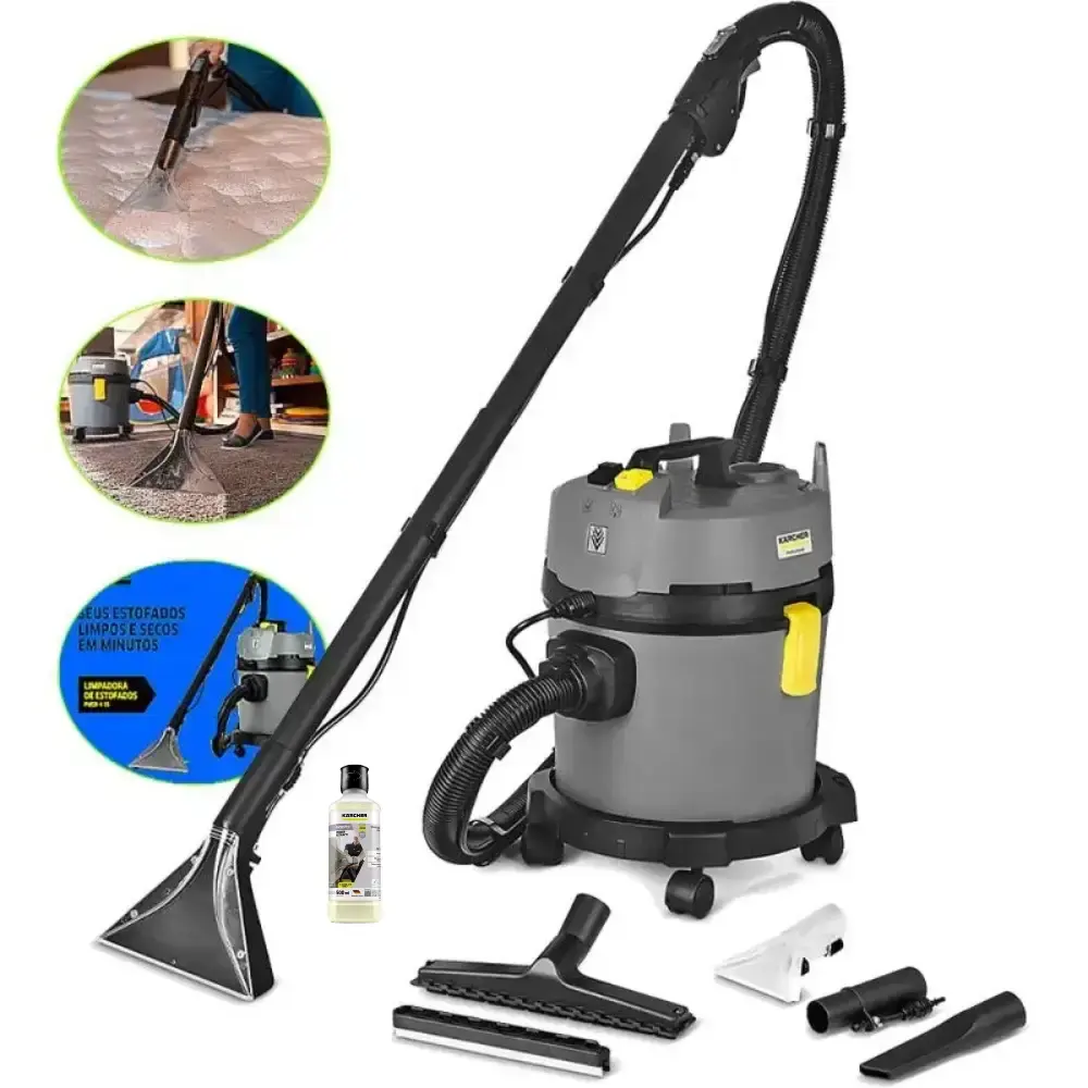 Aspirador e extrator 1600W puzzi 4/16 com detergente Karcher 110 V