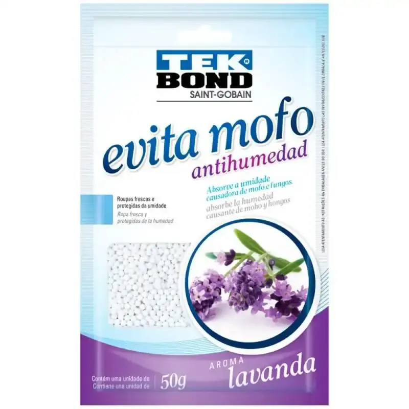 Evita mofo lavanda sachê 50 GR kit com 3 unidades Tekbond — fotografia 2