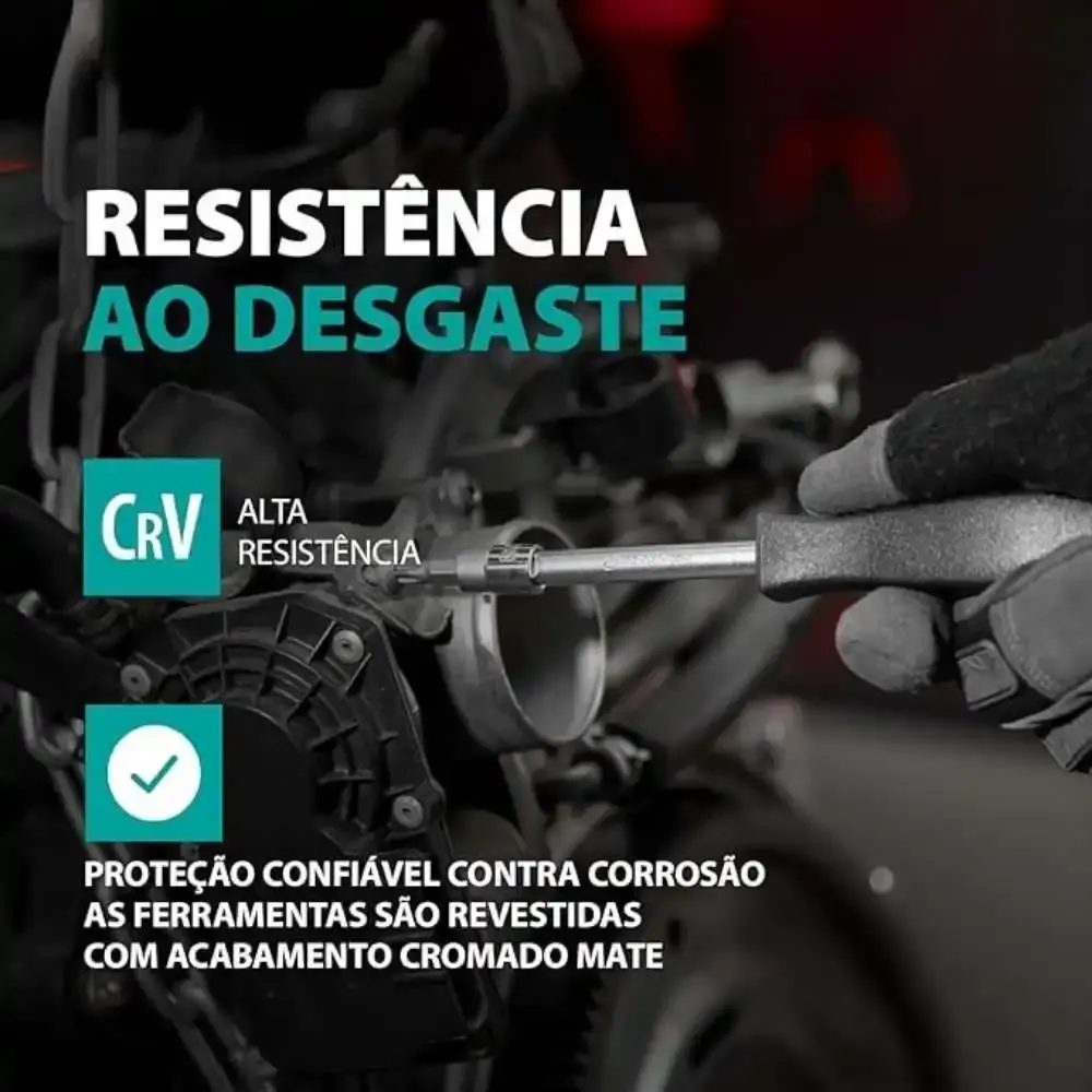 Jogo de soquetes e catraca encaixe 1/2 e 1/4 POL aço cr-v kit com 94 peças Stels — fotografia 4