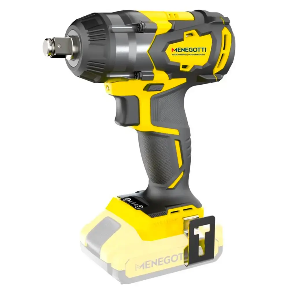 Chave de impacto 20V 1/2 POL sem bateria e carregador Menegotti