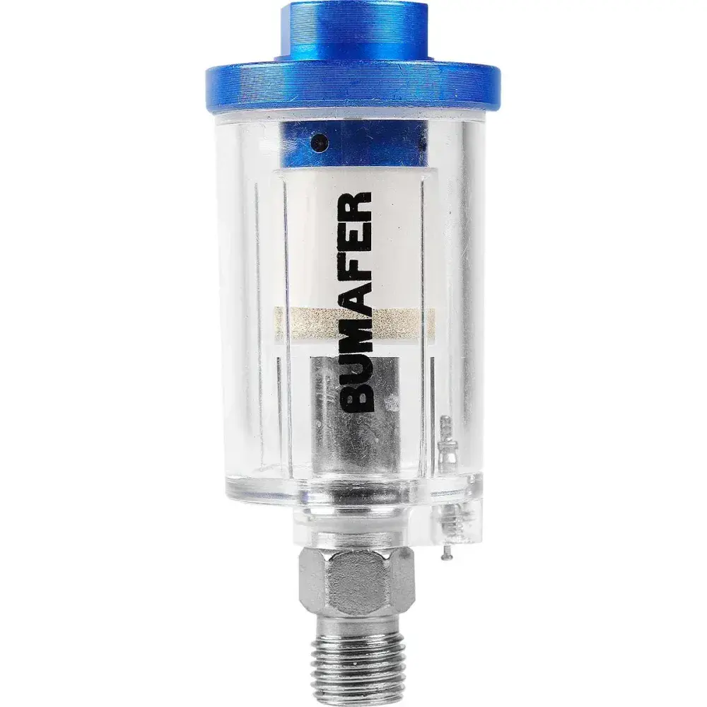 Mini filtro de ar 1/4" 350L para pistola Bumafer — fotografia 5