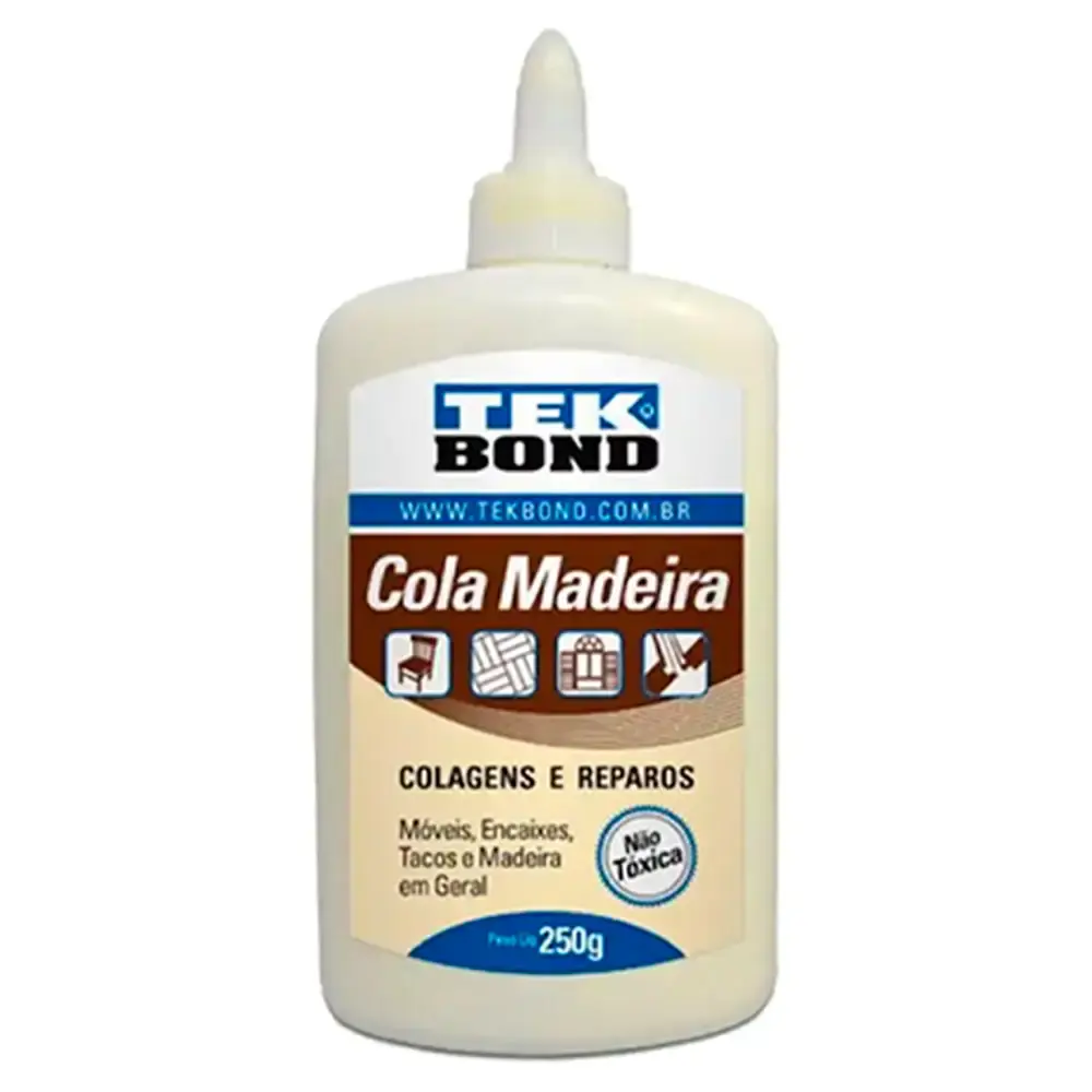 Kit cola de madeira 250GR 5 unidades Tekbond — fotografia 2