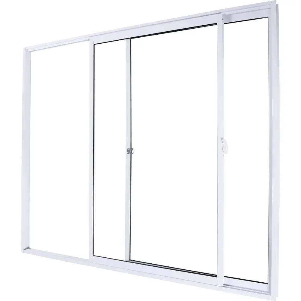 Janela alumínio slim branca 2 folhas 100X120CM Aluvid — fotografia 3