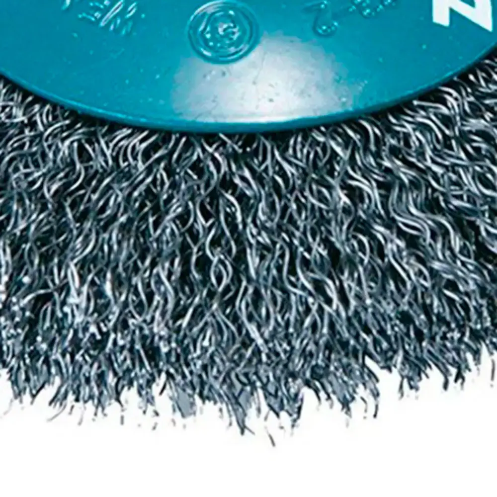 Escova circular côncava de aço ondulado 115MM Makita — fotografia 5