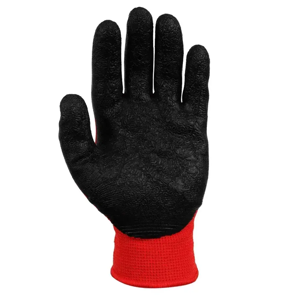 Luva de segurança de borracha látex grip WK12 T7” p Worker — fotografia 5