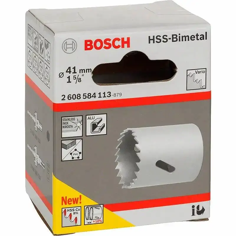 Serra copo 1.5/8 pol 41MM em aço bimetálico e cobalto Bosch — fotografia 4
