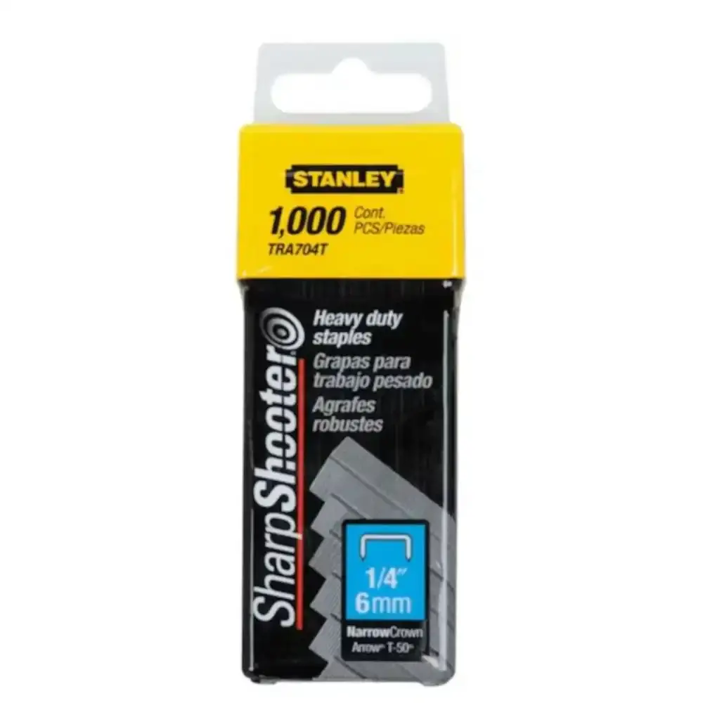 Grampo para Grampeador 1/4 polegadas TRA704T STANLEY — fotografia de referência