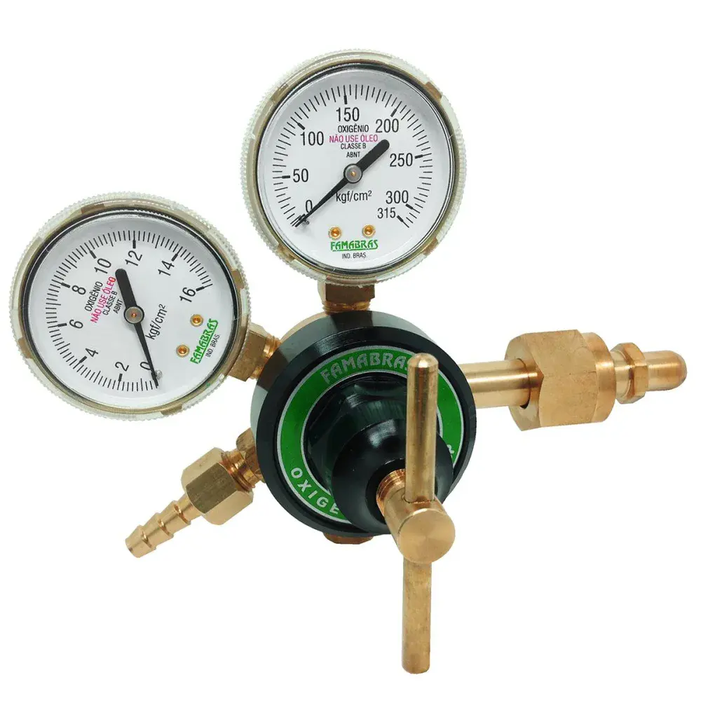 Regulador pressão oxigênio RI-16P 220KGF Famabras