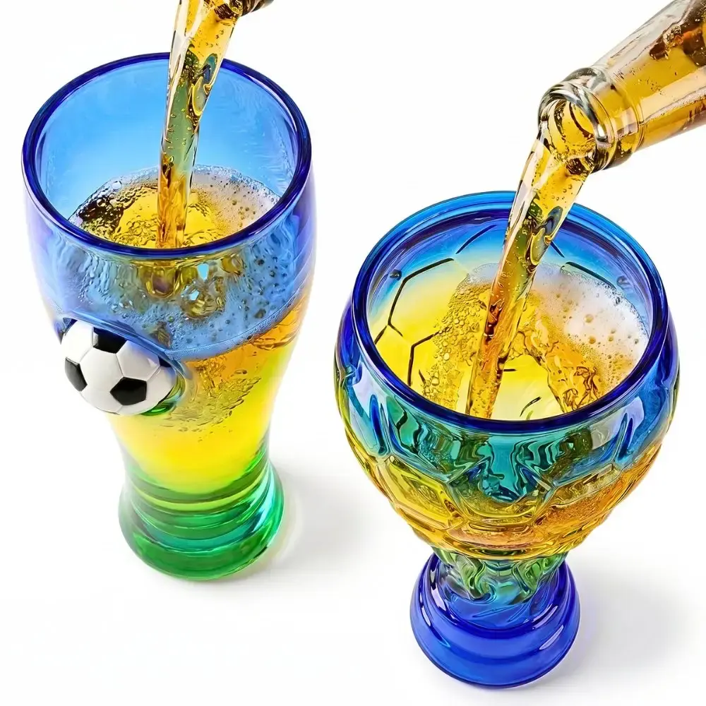 Combo taça e copo de vidro copa do mundo modelo troféu e tulipa casa LYS — fotografia 3