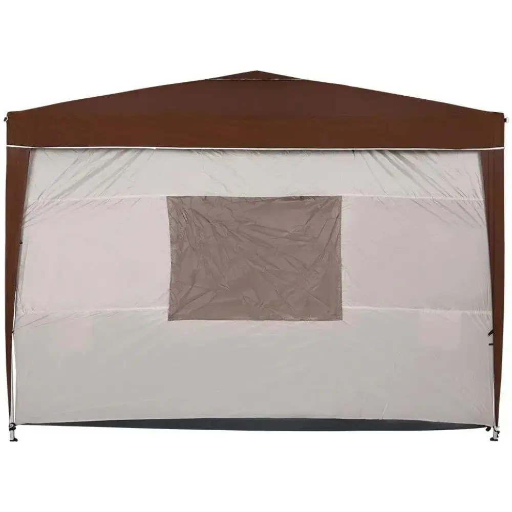 Barraca para Gazebo Dobrável 3 x 3 Metros Bege e Marrom BEL — fotografia 3