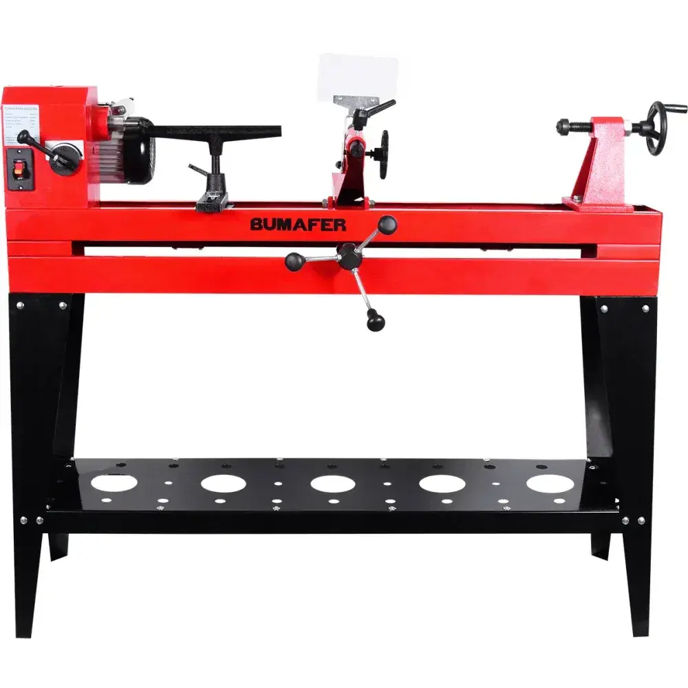 Torno para madeira copiador 1000MM 550W bivolt Bumafer — fotografia 9