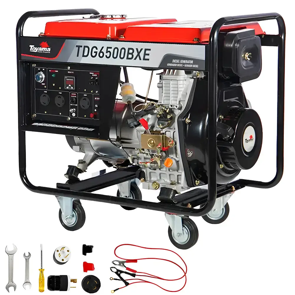 Gerador diesel 5,5 KVA elétrico monofásico 251-045 Toyama Bivolt — fotografia de referência