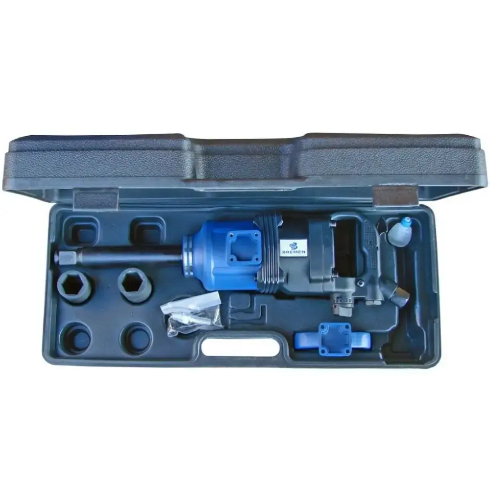 Chave de impacto pneumática 1 POL 2500NM com 2 soquetes 6054 Bremen