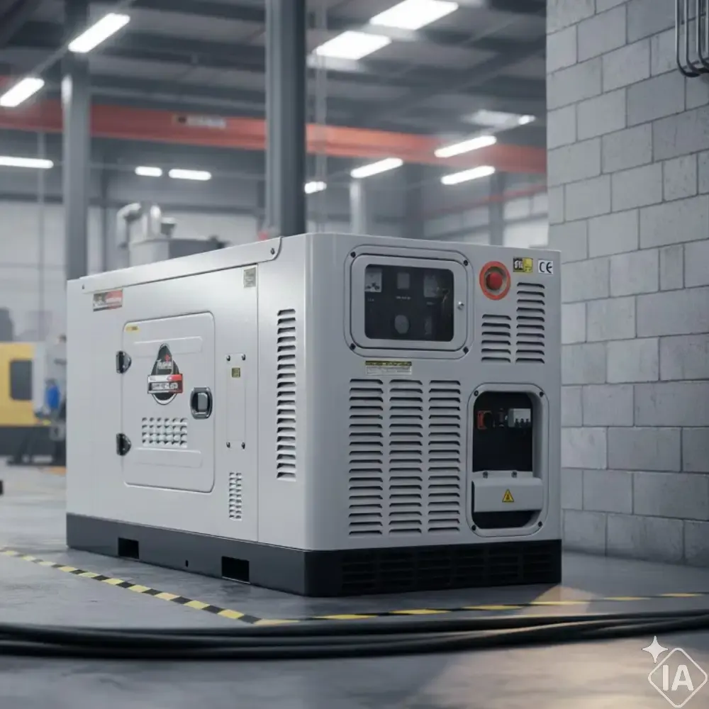 Gerador de energia a diesel 22 KVA ATS silencioso partida elétrica monofásico Toyama — fotografia 5